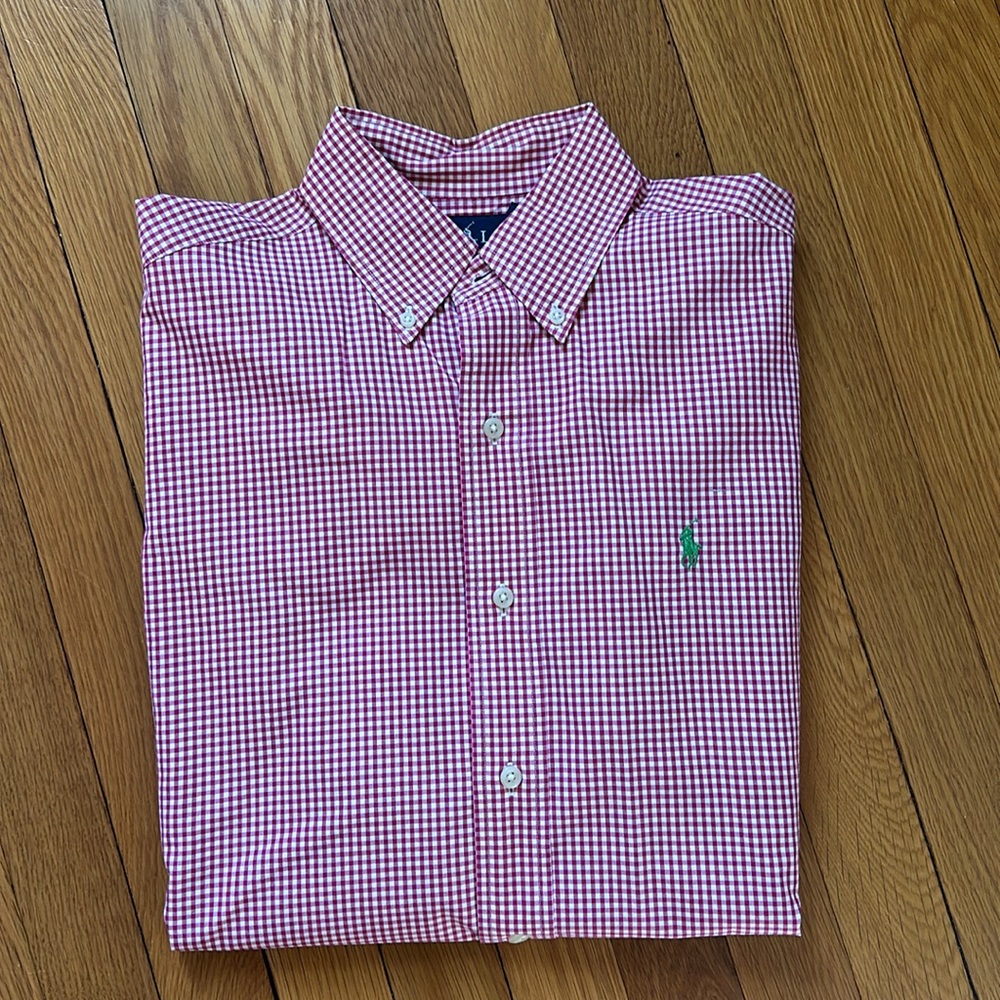 Men’s Like New Red Polo Ralph Lauren Button Down Small